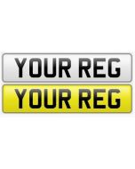 Oblong Number Plate (Standard) for Vehicles and Trailers