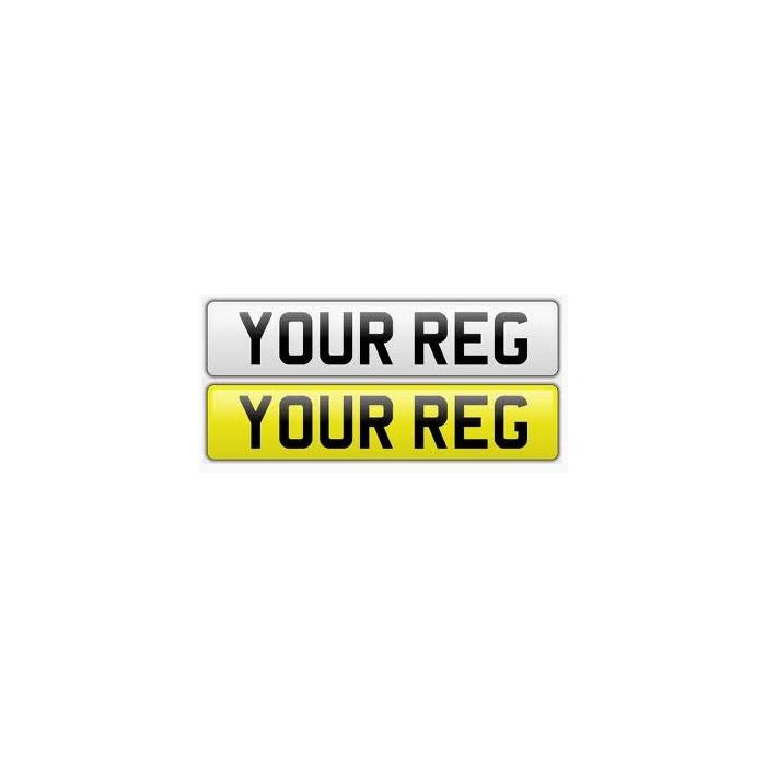 Oblong Number Plate (Standard) for Vehicles and Trailers