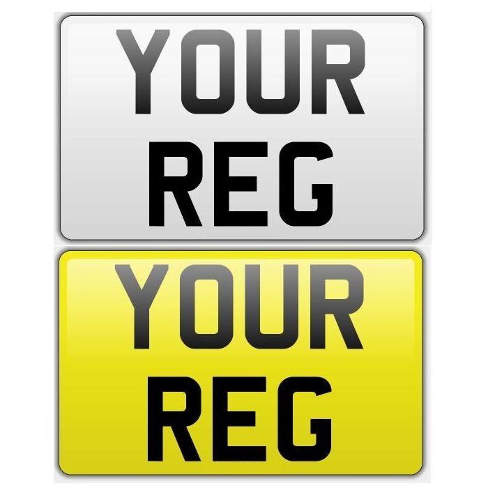 Square Number Plate (Standard) for Vehicals and Trailers